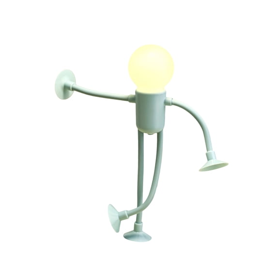 Decorr Sportsmans Night Light - 6.7" Changeable Shape Bedside Lamp | Suction Cup Bendable Cartoon Humanoid Lamp | Twistable Fun Night Light | Nursery Table Desk for Tabletop Bedroom Study Room