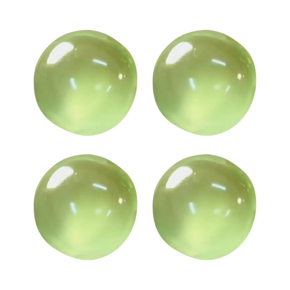 Decorr Stress Relief Squeeze Toy, 1.57" 4 PCS Translucent Green Grape Jade Beads Stress Balls, Maltose Texture Anxiety Relief Toys Set Gift for Kids Teens Adults