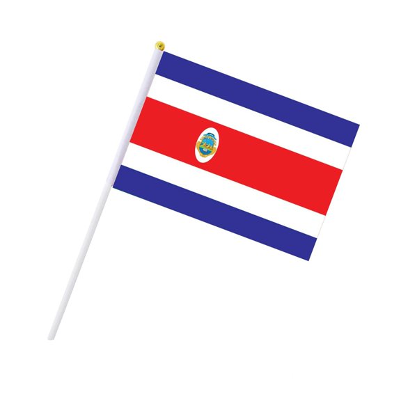 Decorr World Cup Soccer Hand Flags, 8.3×5.5" National Flags Mini Handheld Waving Flags for Watch Parties, Sports Events & Fan Cheer Props (Costa Rica)