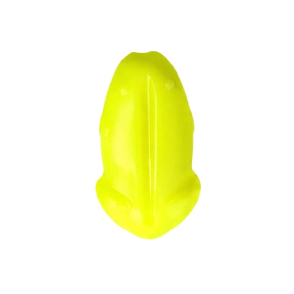 Decorr Yellow Soft Frog Fishing Lures, 1.88" Topwater Plastic Frog Baits 5‑Pack, Realistic Soft Hollow Body Lure, Weedless Design for Freshwater Snakehead Bass Predator Fish Fishing Tackle