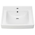 thumbnail image 1 of Decorum White Vitreous China Wall-Hung Vessel Sink with Single Faucet Hole, 1 of 8