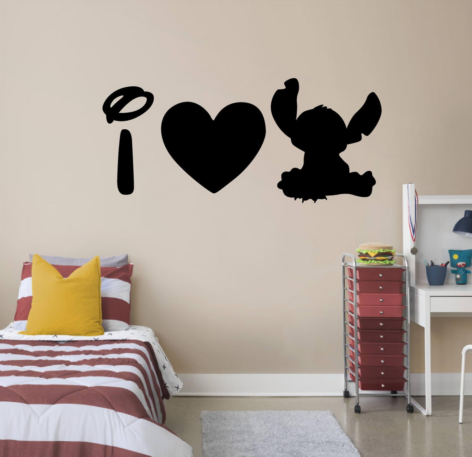 DecorwithUs I Heart Stitch Silhouette Wall Decal & Sticker