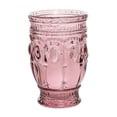 thumbnail image 1 of Decostar™ Embossed Glass Cup 5" 10oz 6pc/box - Blush, 1 of 9