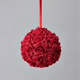 thumbnail image 1 of Decostar™ Foam Rose Ball 8"  - 12 Pieces - Red, 1 of 1