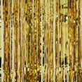thumbnail image 1 of Decostar™ Sparkling Metallic Foil Fringe Curtain 96" 12 Pieces - Gold, 1 of 7