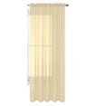 thumbnail image 1 of Decotex 1 Piece Elegant Solid Sheer Window Curtain Panels Treatment Drapes (55" X 108", Beige), 1 of 1