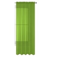 thumbnail image 1 of Decotex 1 Piece Elegant Solid Sheer Window Curtain Panels Treatment Drapes (55" X 120", Lime Green), 1 of 1