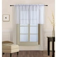 thumbnail image 1 of Decotex 1 Piece Elegant Solid Sheer Window Curtain Panels Treatment Drapes (55" X 36", White), 1 of 1