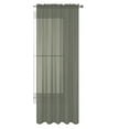thumbnail image 1 of Decotex 1 Piece Elegant Solid Sheer Window Curtain Panels Treatment Drapes (55" X 95", Gray), 1 of 1