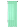 thumbnail image 1 of Decotex 1 Piece Elegant Solid Sheer Window Curtain Panels Treatment Drapes (55" X 95", Mint), 1 of 1