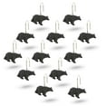 thumbnail image 1 of Decotex 12 Piece Set of Decorative Shower Curtain Hooks (Black Bear), 1 of 2