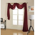 thumbnail image 1 of Decotex Burgundy Sheer Voile Scarf Valance, 54” x 216”, 1 of 1