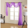 thumbnail image 1 of Decotex Premium Sheer Voile Scarf Valance for Home & Event Designs (38" X 216", Lilac), 1 of 1