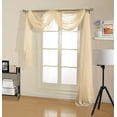 thumbnail image 1 of Decotex Sheer Voile Scarf Valance Curtains, 54” x 216”, 1 of 1
