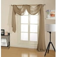 thumbnail image 1 of Decotex Premium Sheer Voile Scarf Valance for Home & Event Designs (54" X 216", Taupe), 1 of 1