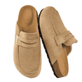 thumbnail image 1 of Decould sylf Women's Suede Mules & Clogs Soft Cork Footbed Potato Shoes Slip On Comfort Casual Shoes with Arch Support, 1 of 8