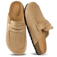 thumbnail image 1 of Decould sylf Women's Suede Mules & Clogs Soft Cork Footbed Potato Shoes Slip On Comfort Casual Shoes with Arch Support, 1 of 8