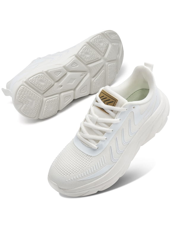 Walking Shoes for Women Breathable Non Slip Athletic Sneakers Casual Lace Up Running Shoes