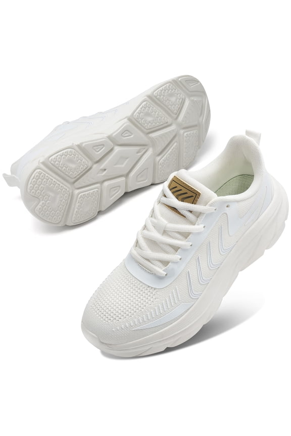 Walking Shoes for Women Breathable Non Slip Athletic Sneakers Casual Lace Up Running Shoes