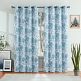 thumbnail image 1 of Decoultimatex Blue Full Blackout Curtains 84 Inches Long Energy Efficient Thermal Insulated Window Panels for Bedroom Grommet Top 2pcs, 1 of 5