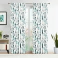 thumbnail image 1 of Decoultimatex Watercolor Gray Spa Floral Full Blackout Window Curtain Panels for Living Room Energy Efficient Thermal Insulated Rod Pocket Drapes, 52"x 84"x 2, 1 of 5