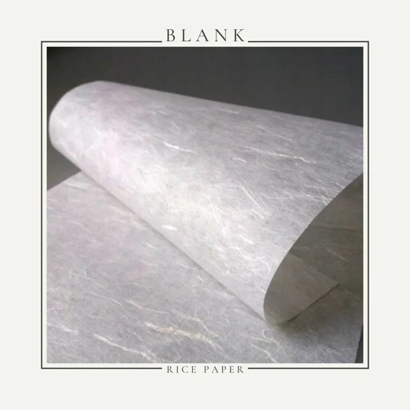 Decoupage Rice Paper, Blank, Printable, Plain, Art, White Color A4 - 10 Sheets