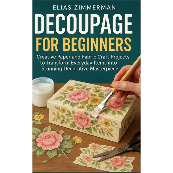Decoupage for Beginners: Creative Paper and Fabric Craft Projects to Transform Everyday Items into Stunning Decorative M, (Paperback)