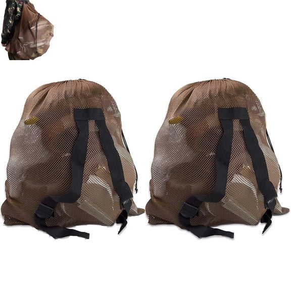 Decoy Bag for Duck Goose Turkey Waterfowl Hunting,Mesh Decoy Bag with Adjustable Straps,Duck Hunting Accessories (Army Green-1 Pack)