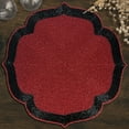 thumbnail image 1 of Decozen Deep Red and Black Beaded Placemats for Dining Table - Set of 6-14 Inches for Kitchen Decor Scratch Heat Resistant Charger Durable Tablemats, 1 of 6