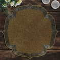 thumbnail image 1 of Decozen Golden and Silver Beaded Placemats for Dining Table - Set of 4-14 Inches for Kitchen Decor Scratch Heat Resistant Charger Durable Tablemats, 1 of 7