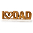 thumbnail image 1 of Decozen Home Decor Gifts for Dad – I Love Dad Letters Wooden Sculpture, Acacia Wood Figurine, Father’s Day Gift Ideas, Dad Birthday Gifts, Personalized Gifts for Dad, 1 of 7