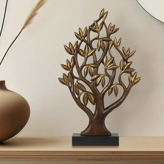 Decozen Wooden Tree of Life Sculpture – Gifts for Mom or Dad on Mother’s Day, Father’s Day, or Birthday – Acacia Wood Sculpture for Home, Office, Living Room, or Boho and Mantle Décor