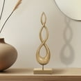 thumbnail image 1 of Decozen Home Decor Handmade Wooden Sculpture in Flame of Life Design Acacia Wood, Perfect for Mothers Day Gift, 1 of 8
