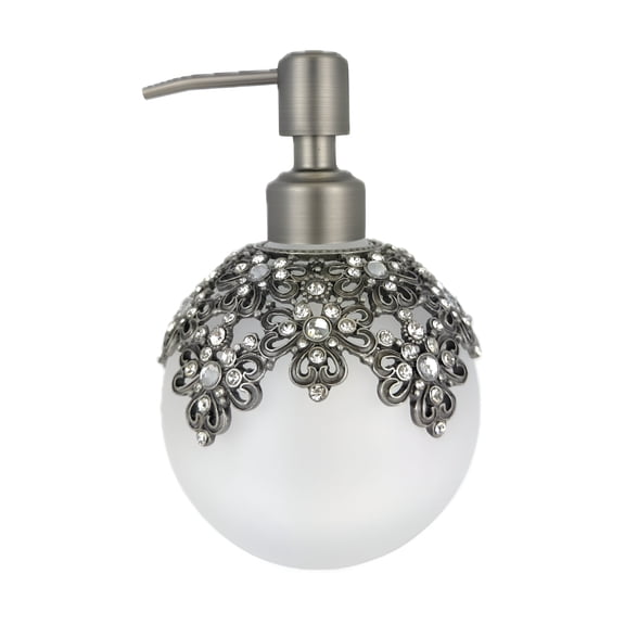 Decozen Gifts for Mom - Premium Frosted Glass Lotion Dispenser for Mother's Day Gifts, Bathroom Decor, Soap Dispenser, Glass Pump Bottle, Liquid Hand Soap Bottle - Mothers Day Decor