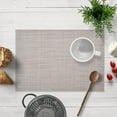 thumbnail image 1 of Decozen Placemats Set of 8 for Dining Table Placemats, Rectangular Vinyl, PVC, 18"x12" - Beige Brown, 1 of 8