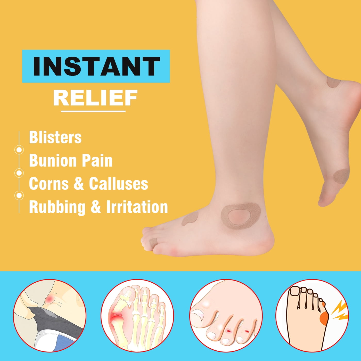 Decproch 11 sheets Moleskin for feet Blisters, Flannel Adhesive