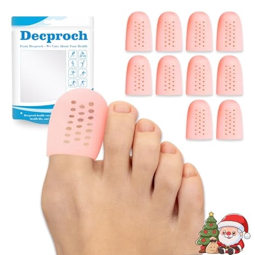 Decproch Perforated Toe Protection Silicone Toe Caps for Blisters ...