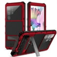 thumbnail image 1 of Decsae for Samsung Galaxy S24 Ultra Full Body Protection Case,Built-in Screen Protector,Foldbale Invisible Kickstand,Military Grade Drop Heavy Duty Shockproof Metal Frame Non-Slip Durable Cover,Red, 1 of 8