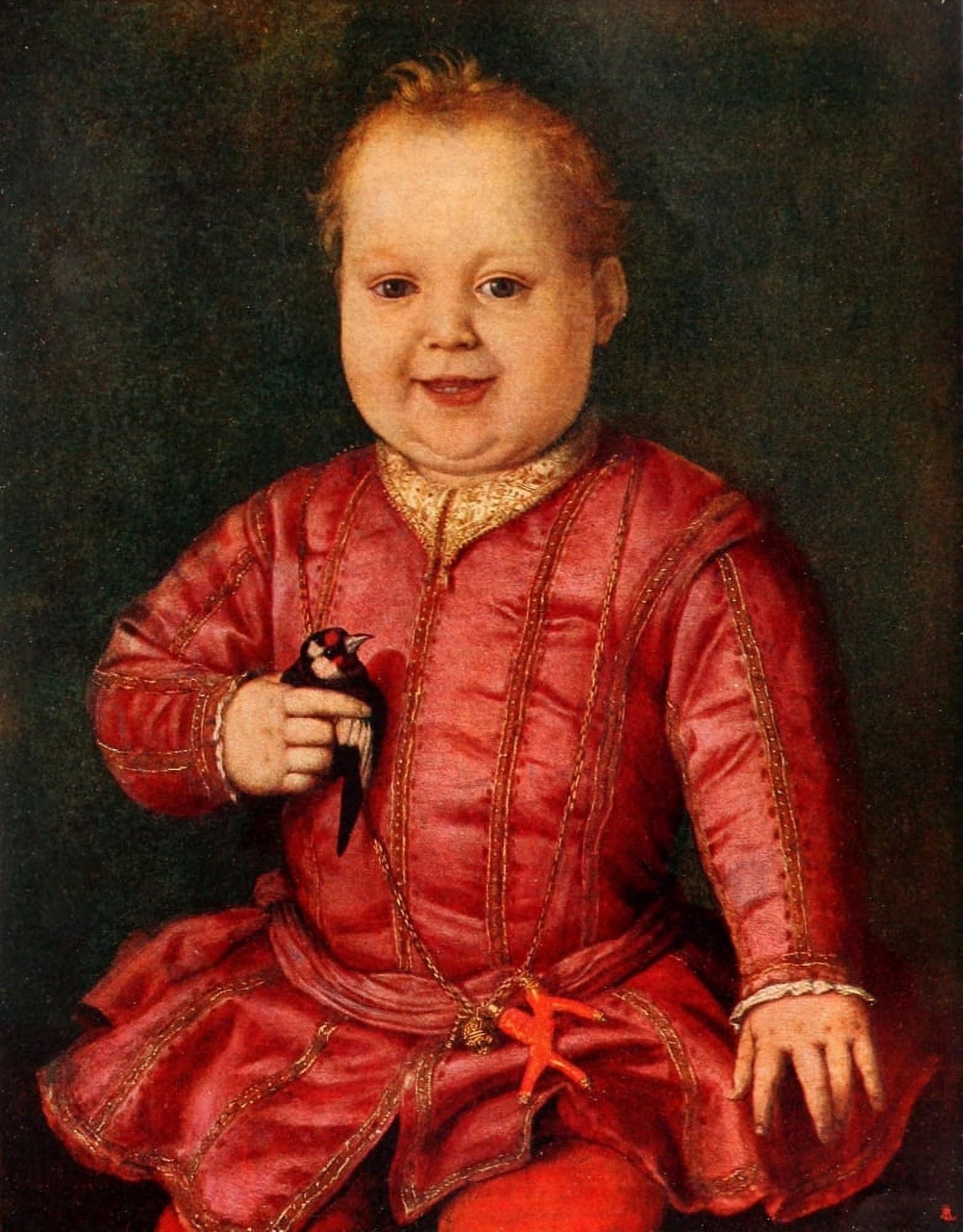 Dedalo 1920 Giovanni de Medici as a Child Canvas Art - Agnolo Bronzino (24 x 36)