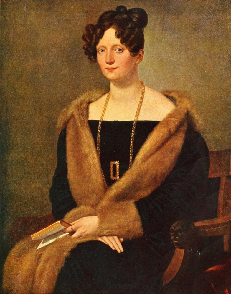 Dedalo 1920 La Baronessa Elisabetta Ricasoli Canvas Art - Giuseppe Bezzuoli (18 x 24)