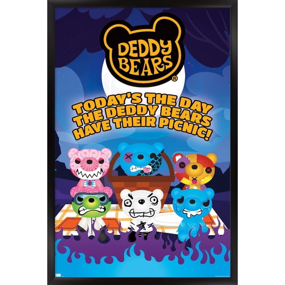Deddy Bears - Picnic Wall Poster, 22.375" x 34" Framed