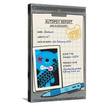 Deddy Bears - Skidmark Autopsy Canvas Wall Poster, 14.725" x 22.375"