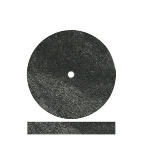 Dedeco Hard Square Edge Rubber Wheels 7/8" x 1/8" Black 100/pk