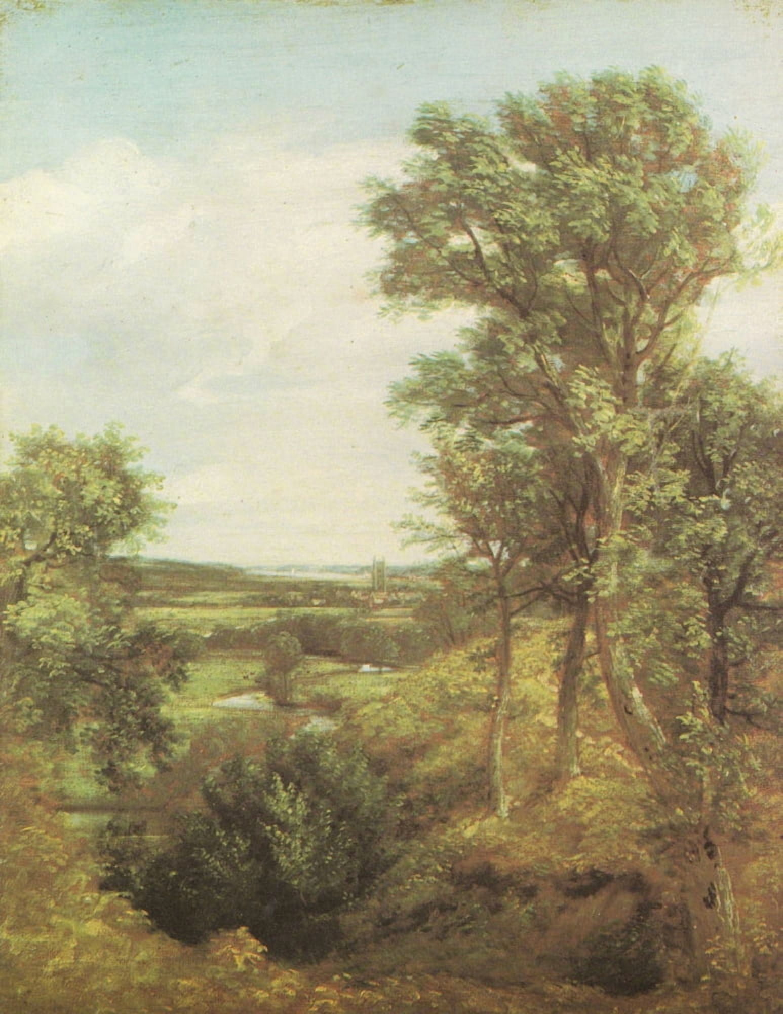 Dedham Vale 1802 Canvas Art - John Constable (24 x 36)