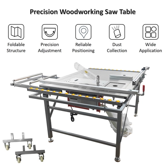 Dedicated Dust-free Sub Saw Table Wood Cutting Machine Manual 220V