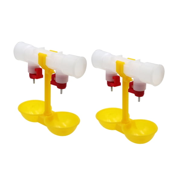 BESTOYARD 10Pcs Chicken Feeder Assorted Color Convenient Farm Water Feeder with Spill Resistant Feature