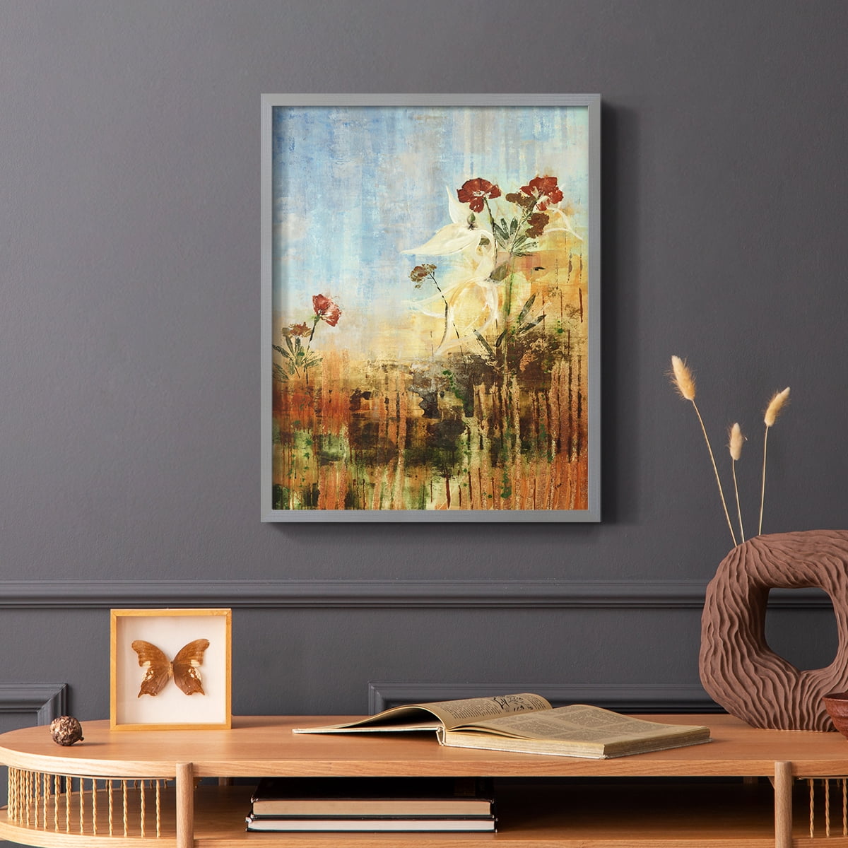 Dedicated to Spring Framed Print in Gray Solid Wood Framed Print No Nail Hanging