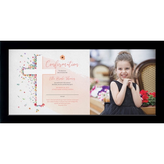 Dedication, Confirmation, Baptism | Personalized Print, Wall Decor - Cross Photo