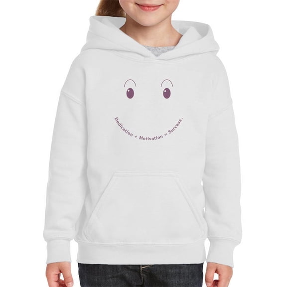 Dedication + Motivation Hoodie Juniors -Image by Shutterstock,  Large