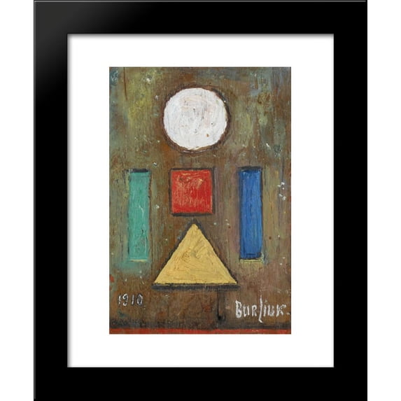 Dedication to Cezanne 20x24 Framed Art Print by David Burliuk